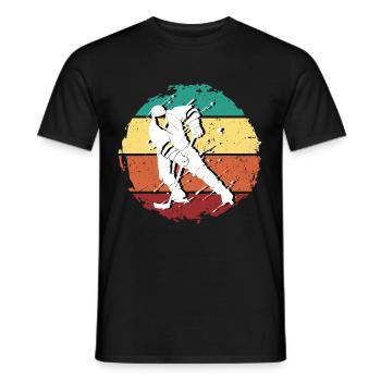 Maillot de hockey sur glace Vintage - T-shirt homme - noir - Devant - AI Model Male 178 light (178cm)