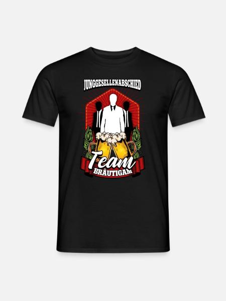Junggesellenabschied Team Bräutigam - Männer T-Shirt - Schwarz