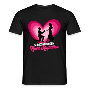 Junggesellenabschied Gruppen Männer - Männer T-Shirt - Schwarz - Vorne - AI Model Male 178 light (178cm)