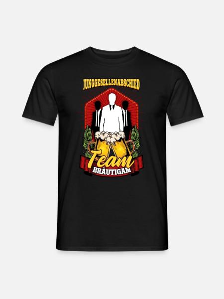 Junggesellenabschied Team Bräutigam - Männer T-Shirt - Schwarz