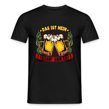 Das ist mein sauf Bier - Männer T-Shirt - Schwarz - Vorne - AI Model Male 178 light (178cm)
