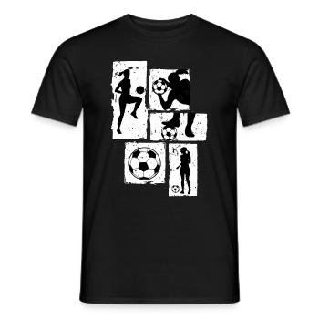 Fußballspielerin Frauen Fußball - Männer T-Shirt - Schwarz - Vorne - AI Model Male 178 light (178cm)