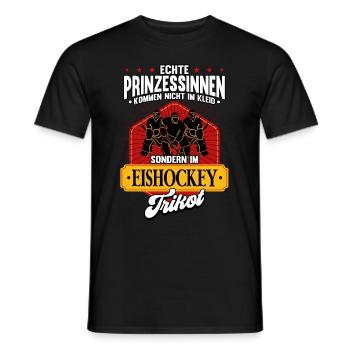 Eishockey Frauen Eishockeyspielerin - Männer T-Shirt - Schwarz - Vorne - AI Model Male 178 light (178cm)