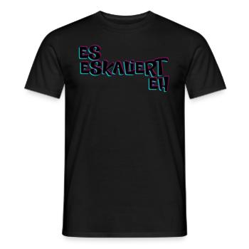 Es Eskaliert Eh Techno Rave - Männer T-Shirt - Schwarz - Vorne - AI Model Male 178 light (178cm)