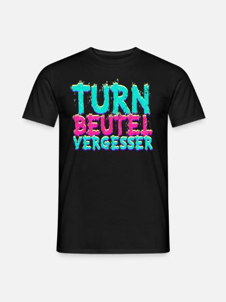 Techno Musik Turnbeutelvergesser - Männer T-Shirt - Schwarz