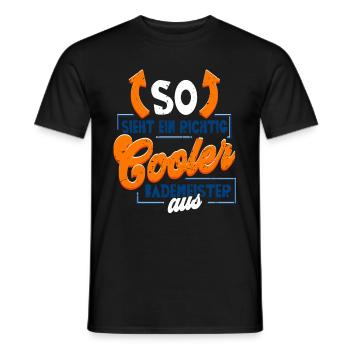 Rettungsschwimmer Bademeister - Männer T-Shirt - Schwarz - Vorne - AI Model Male 178 light (178cm)