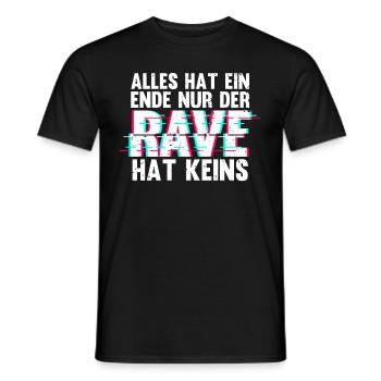 Techno Musik Rave - Männer T-Shirt - Schwarz - Vorne - AI Model Male 178 light (178cm)