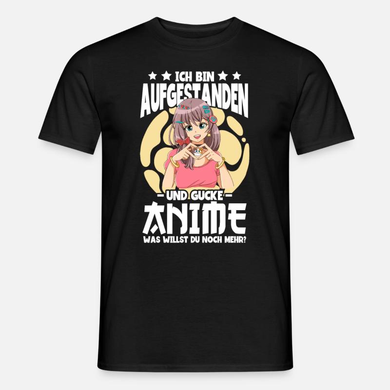 Anime Spruch Weeb Otaku - Männer T-Shirt - Schwarz