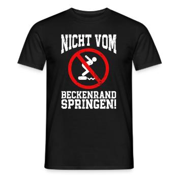 Rettungsschwimmer Bademeister Nicht Vom - Männer T-Shirt - Schwarz - Vorne - AI Model Male 178 light (178cm)