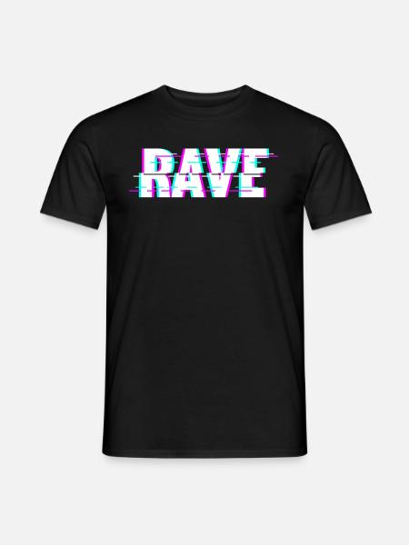Techno Musik Rave - Männer T-Shirt - Schwarz