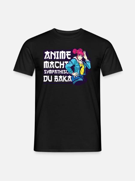 Anime Saying Weeb Otaku - Men's T-Shirt - black