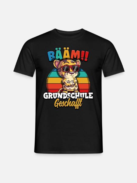 Bääm Grundschule Geschafft - Männer T-Shirt - Schwarz