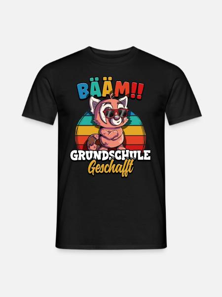 Bääm Grundschule Geschafft - Männer T-Shirt - Schwarz