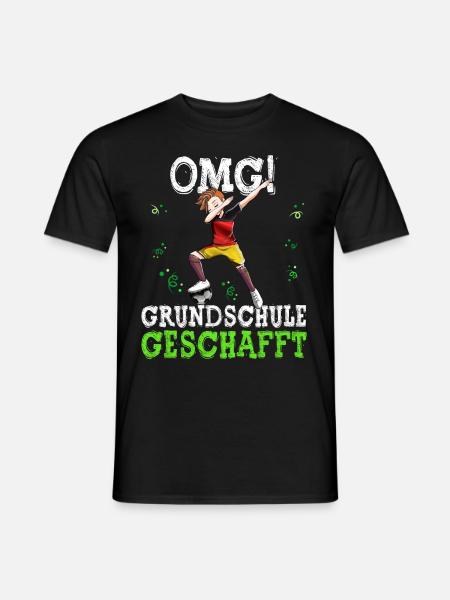 Grundschule Geschafft Fußball 6. Klasse - Männer T-Shirt - Schwarz