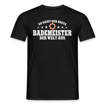 Rettungsschwimmer Bademeister - Männer T-Shirt - Schwarz - Vorne - AI Model Male 178 light (178cm)