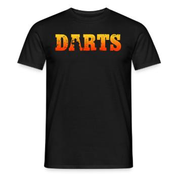 Darts Darts Players - Men's T-Shirt - black - Front - AI Model Male 178 light (178cm)