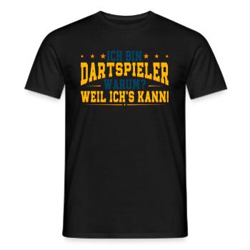 Darts Dartspieler - Männer T-Shirt - Schwarz - Vorne - AI Model Male 178 light (178cm)