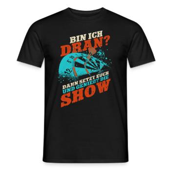 Joueurs de fléchettes - T-shirt homme - noir - Devant - AI Model Male 178 light (178cm)