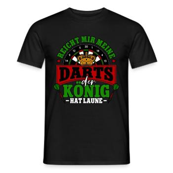 Reicht mir meine Darts Dartspieler - Männer T-Shirt - Schwarz - Vorne - AI Model Male 178 light (178cm)