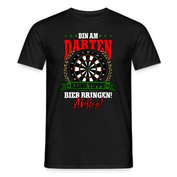 Darts Dartspieler - Männer T-Shirt - Schwarz - Vorne - AI Model Male 178 light (178cm)