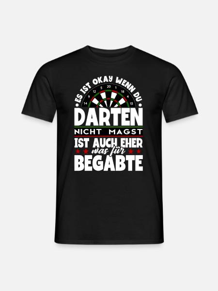 Darts Dartspieler - Männer T-Shirt - Schwarz