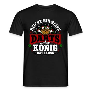 Reicht mir meine Darts Dartspieler - Männer T-Shirt - Schwarz - Vorne - AI Model Male 178 light (178cm)