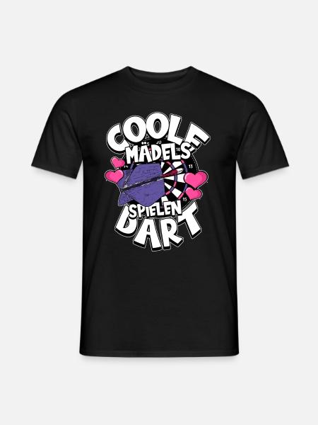 Darts Dartspieler - Männer T-Shirt - Schwarz