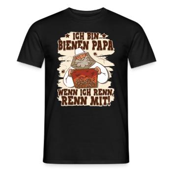 Bienen Papa Bienenzüchter Imker - Männer T-Shirt - Schwarz - Vorne - AI Model Male 178 light (178cm)