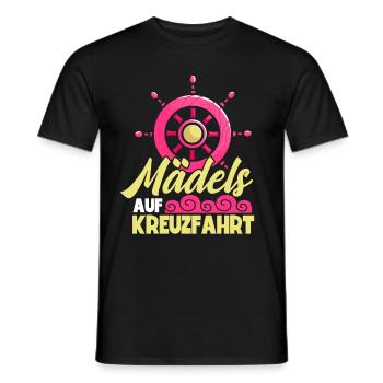 Filles Femmes Croisière - T-shirt homme - noir - Devant - AI Model Male 178 light (178cm)
