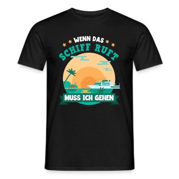 Kreuzfahrt - Männer T-Shirt - Schwarz - Vorne - AI Model Male 178 light (178cm)