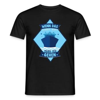 Kreuzfahrt - Männer T-Shirt - Schwarz - Vorne - AI Model Male 178 light (178cm)