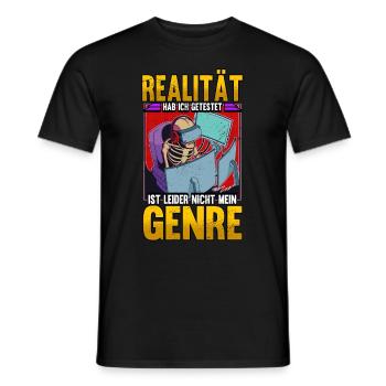Zocken Gaming - Männer T-Shirt - Schwarz - Vorne - AI Model Male 178 light (178cm)
