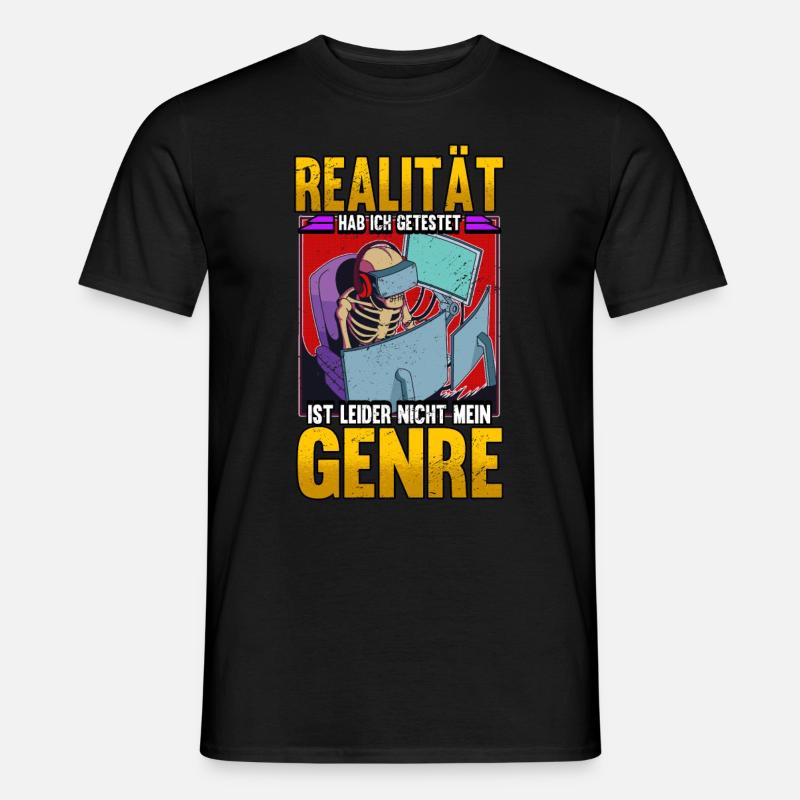 Zocken Gaming - Männer T-Shirt - Schwarz