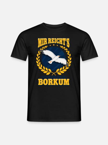 Borkum - Männer T-Shirt - Schwarz