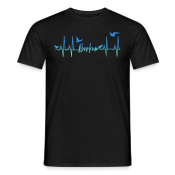 Borkum - Männer T-Shirt - Schwarz - Vorne - AI Model Male 178 light (178cm)