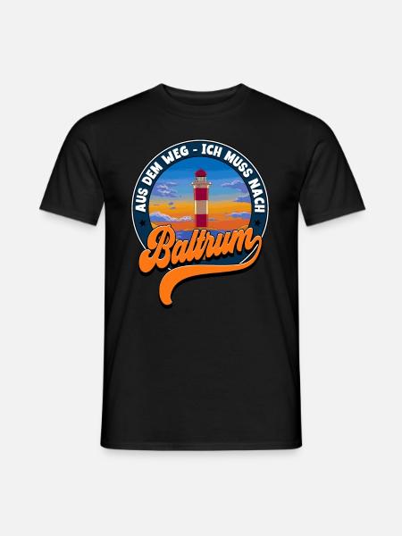 Baltrum - Männer T-Shirt - Schwarz