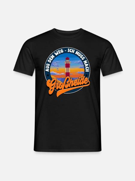 Großheide - Männer T-Shirt - Schwarz