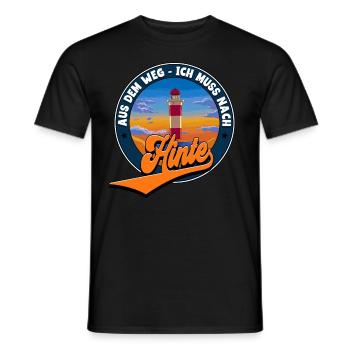 Hinte - Männer T-Shirt - Schwarz - Vorne - AI Model Male 178 light (178cm)