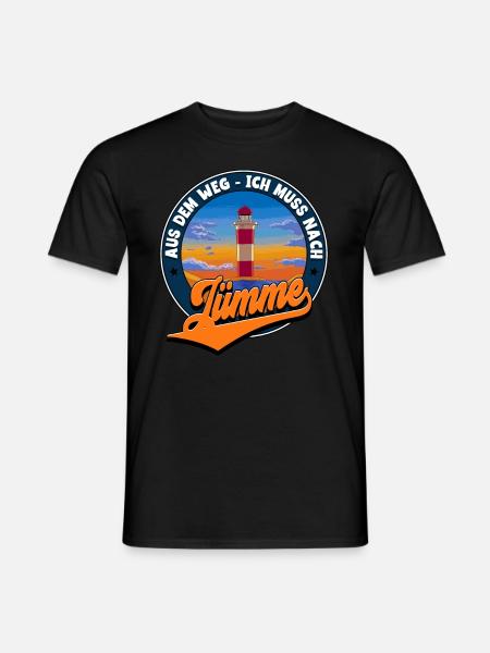 Jümme - Männer T-Shirt - Schwarz