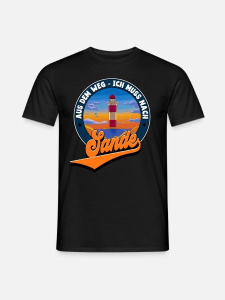 Sande - Männer T-Shirt - Schwarz