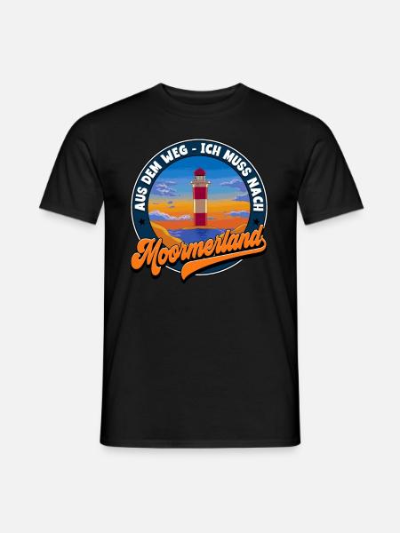 Moormerland - Männer T-Shirt - Schwarz