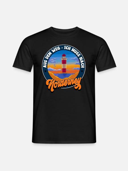 Norderney - Männer T-Shirt - Schwarz