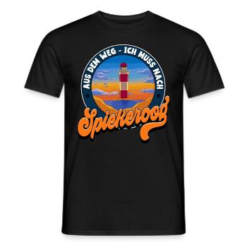 Spiekeroog - Männer T-Shirt - Schwarz - Vorne - AI Model Male 178 light (178cm)