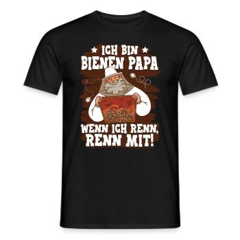 Bienen Papa Bienenzüchter Imker - Männer T-Shirt - Schwarz - Vorne - AI Model Male 178 light (178cm)