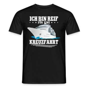 Kreuzfahrt - Männer T-Shirt - Schwarz - Vorne - AI Model Male 178 light (178cm)