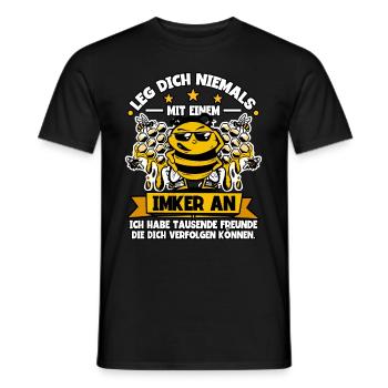 Bienenzüchter Imker - Männer T-Shirt - Schwarz - Vorne - AI Model Male 178 light (178cm)