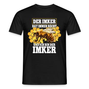 Bienenzüchter Imker - Männer T-Shirt - Schwarz - Vorne - AI Model Male 178 light (178cm)