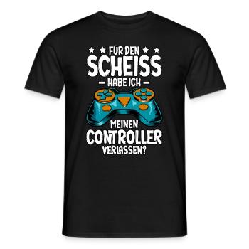 Zocken Gaming - Männer T-Shirt - Schwarz - Vorne - AI Model Male 178 light (178cm)