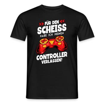 Zocken Gaming - Männer T-Shirt - Schwarz - Vorne - AI Model Male 178 light (178cm)