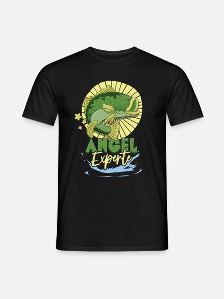 Angeln Angler - Männer T-Shirt - Schwarz
